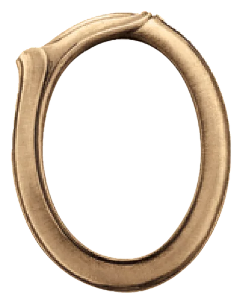 Cornice Memory ovale a parete, in bronzo
