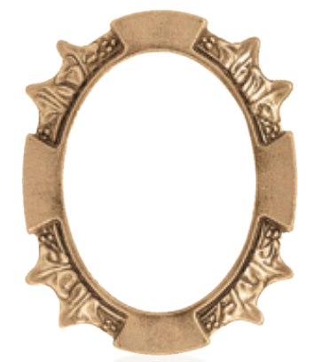 Cornice Edera Ovale Parete